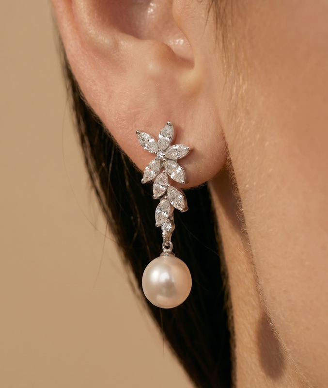 White Freshwater Pearl Legacy Earrings - Secondary Image