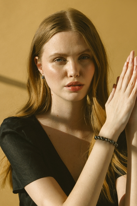 7-8mm Tahitian South Sea Pearl Drop Shape Bracelet - Secondary Image