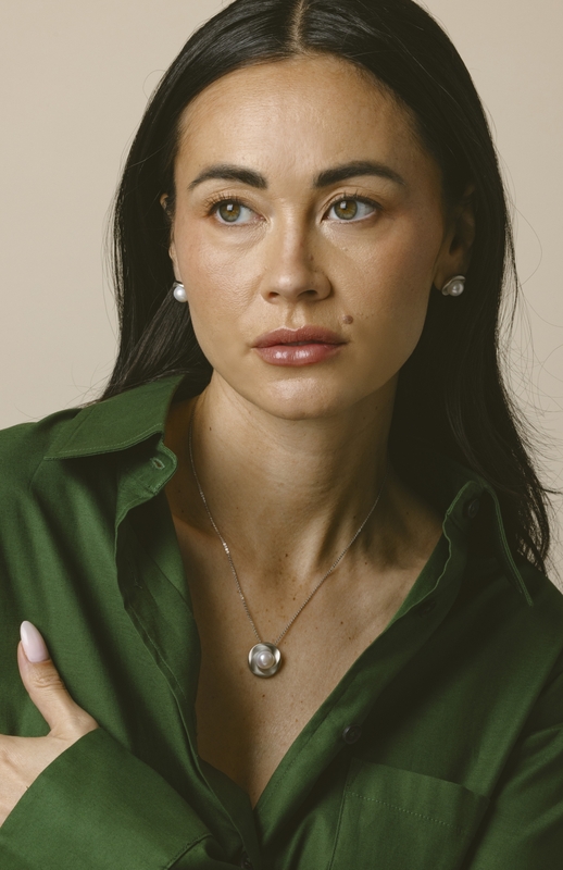 White Freshwater Pearl Tina Pendant - Secondary Image