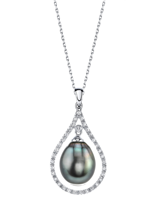 Tahitian South Sea Pearl & Diamond Danielle Pendant