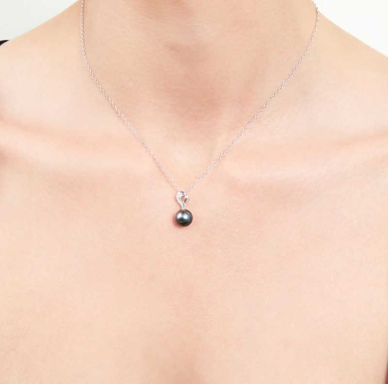 Tahitian South Sea Pearl & Diamond Melissa Pendant - Secondary Image