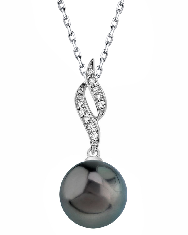 Tahitian South Sea Pearl & Diamond Suzanna Pendant