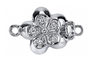 Diamond Flower Clasp
