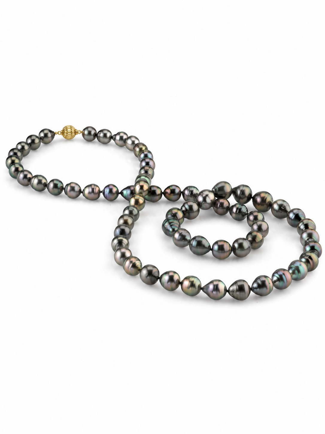 10-11mm Opera Length Tahitian South Sea Baroque Pearl Necklace