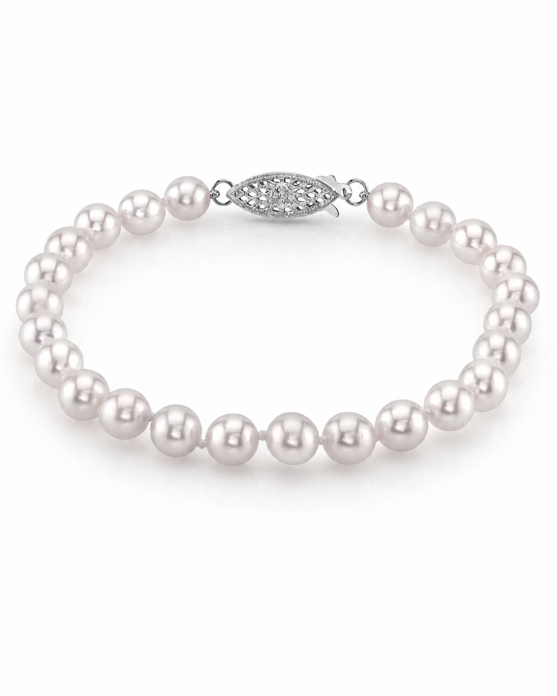 6.0-6.5mm Akoya White Pearl Bracelet