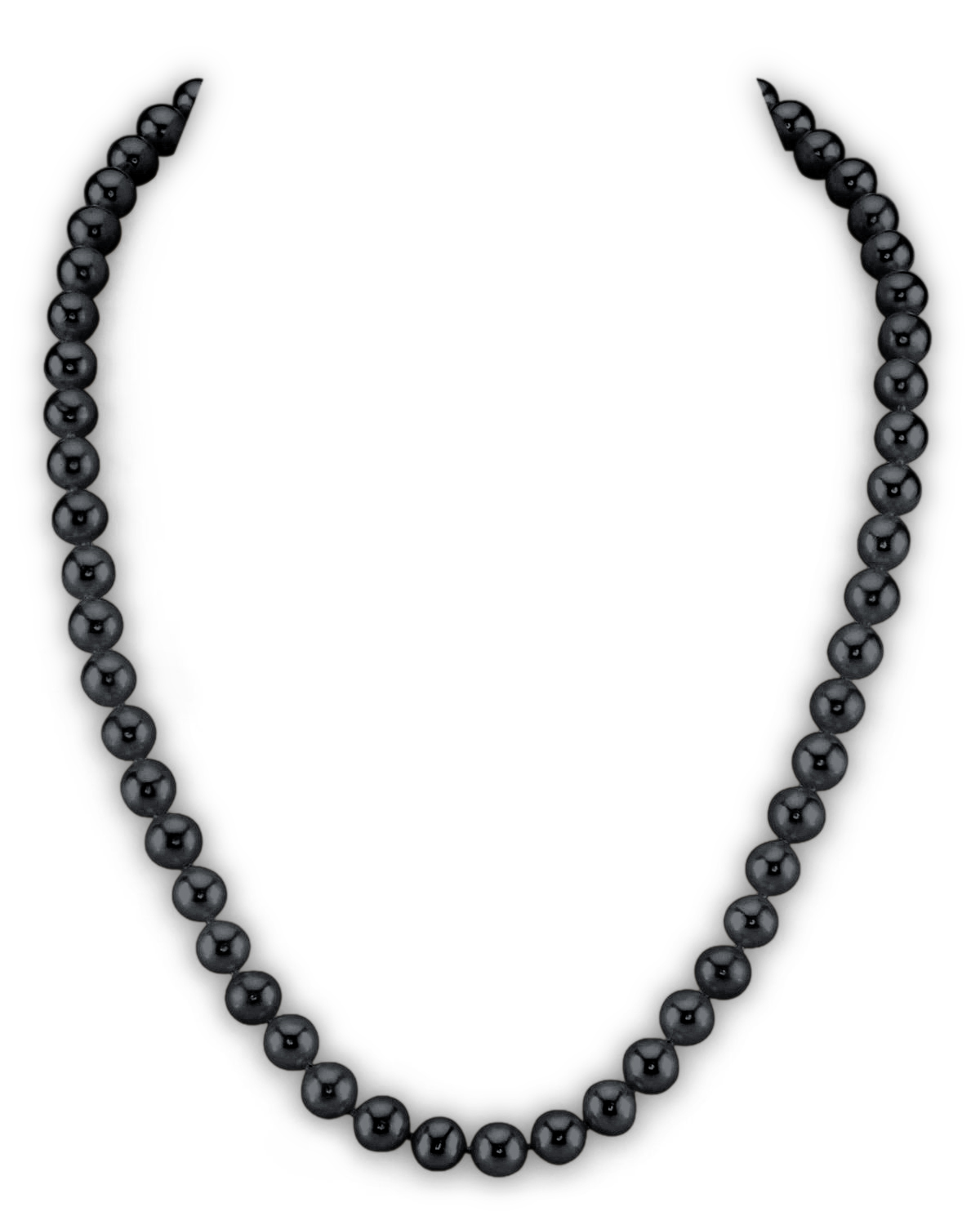 6.5-7.0mm Black Freshwater Pearl Necklace - AAA Quality