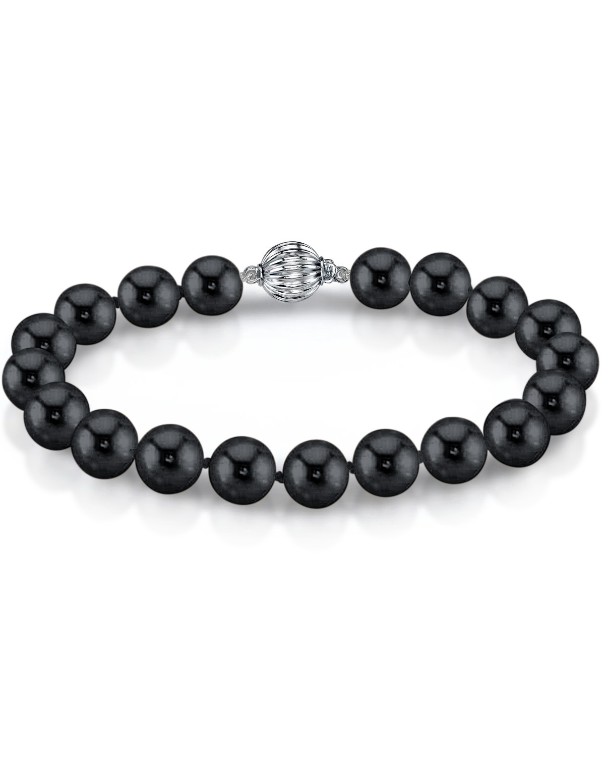 6.5-7.0mm Black Freshwater Pearl Bracelet - AAA Quality