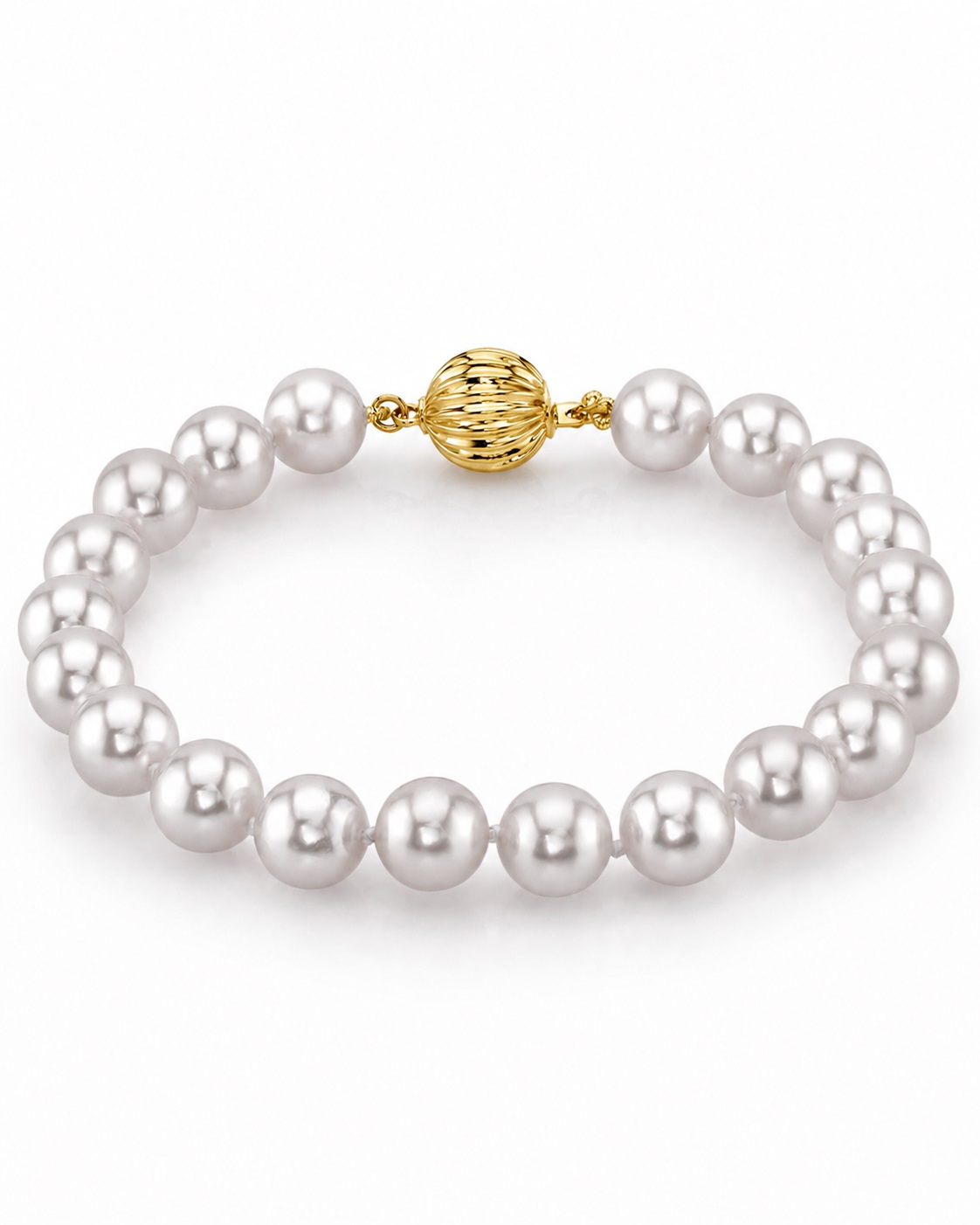 8-9mm White South Sea Pearl Bracelet - Model Image