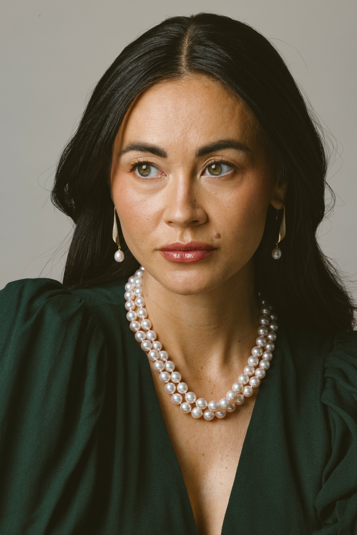 White Freshwater Baroque Pearl Margiela Earrings