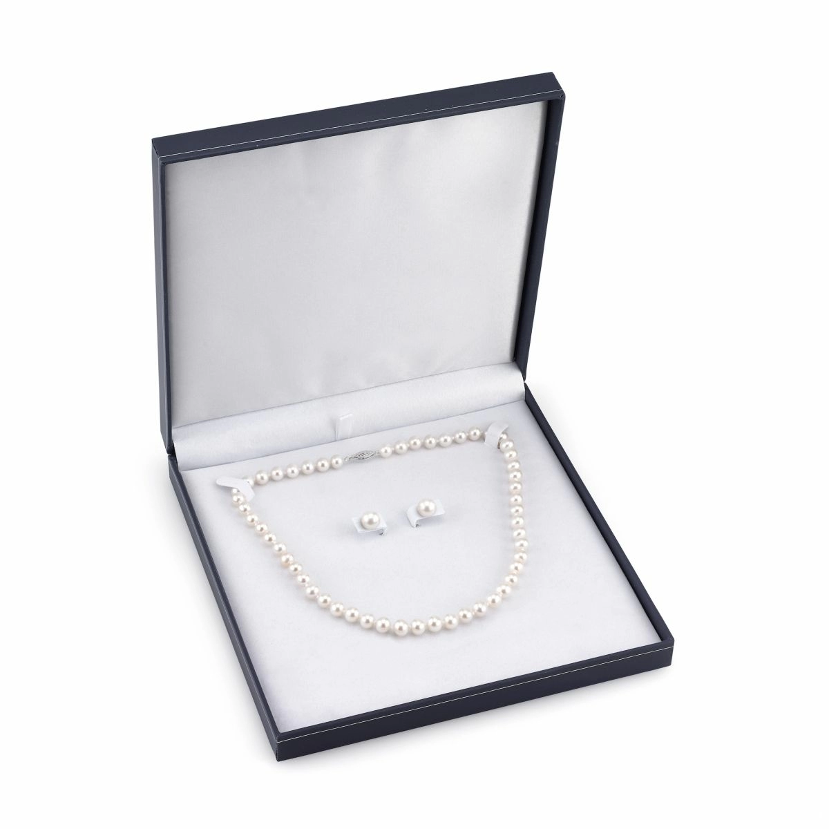 8.5-9.5mm Freshwater Pearl Necklace & Earrings