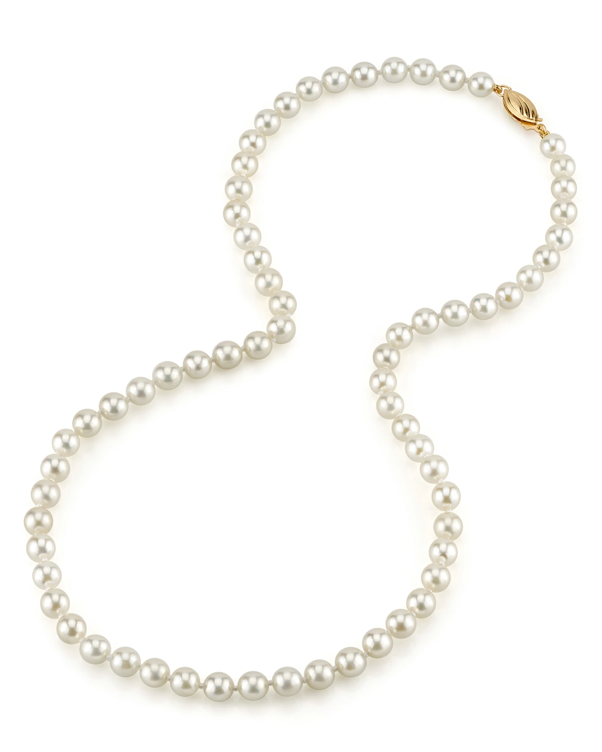 5.5-6.0mm Japanese Akoya White Pearl Necklace- AAA Quality
