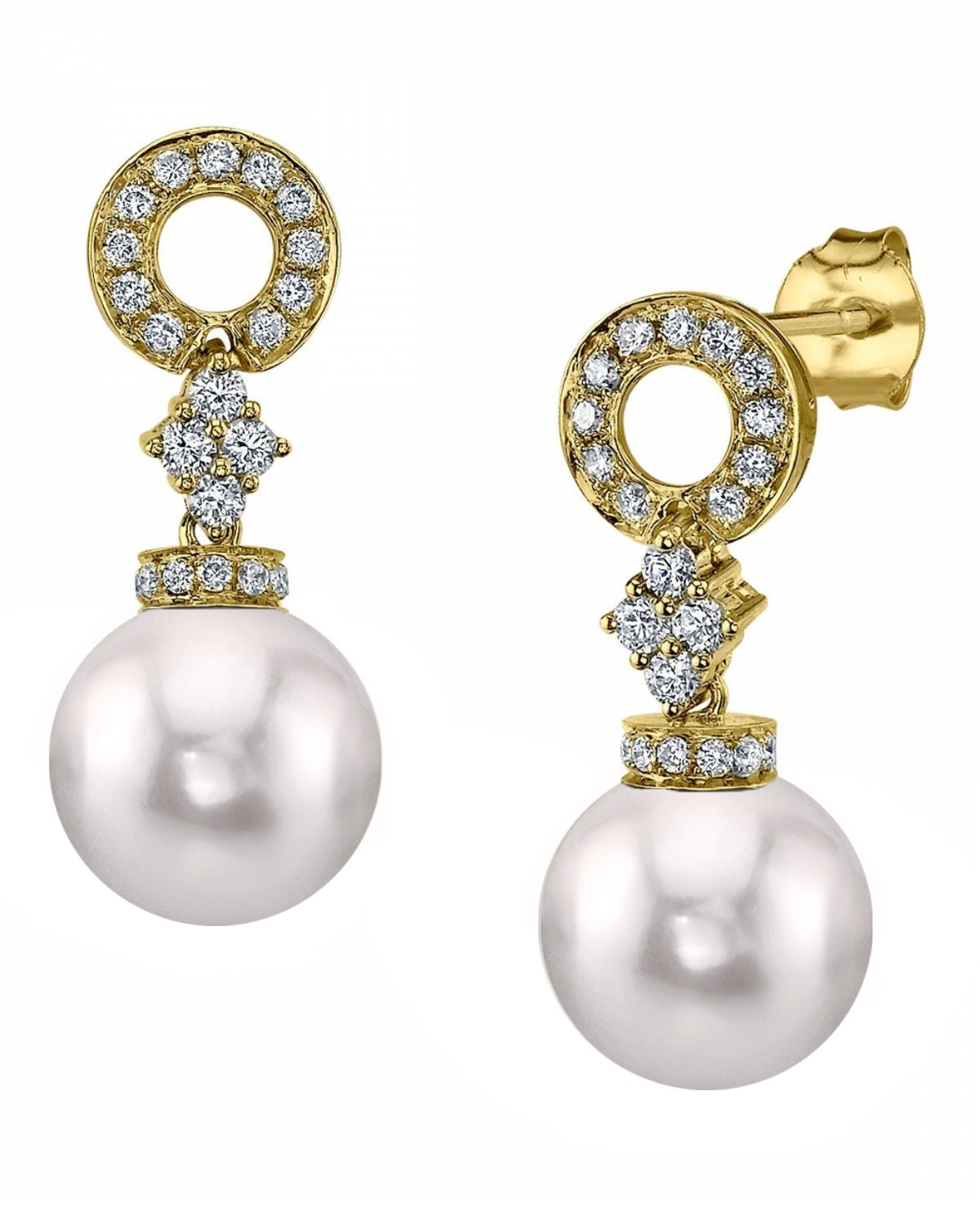 Akoya Pearl & Diamond Vanessa Earrings
