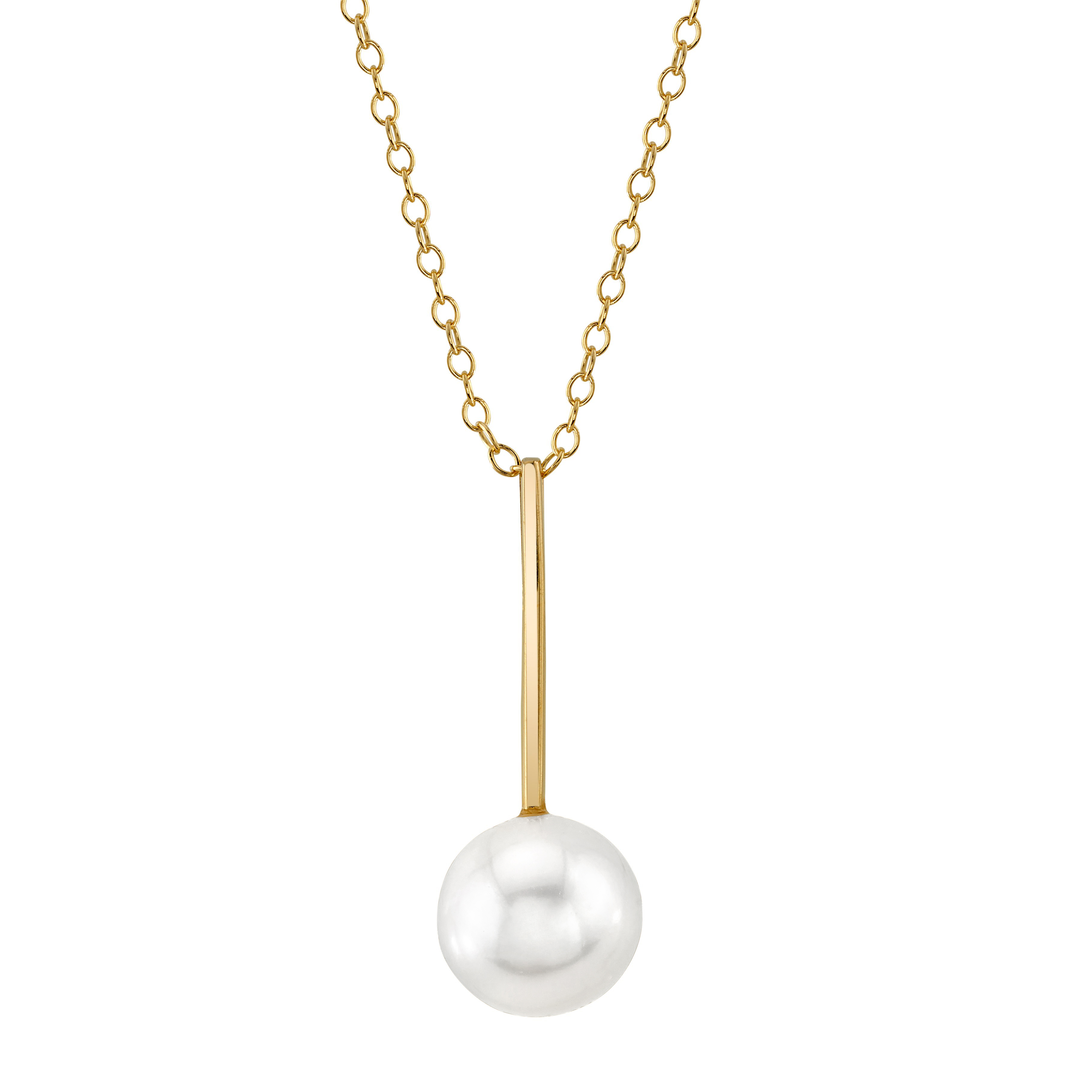 14K Gold Freshwater Pearl Emmanuelle Pendant