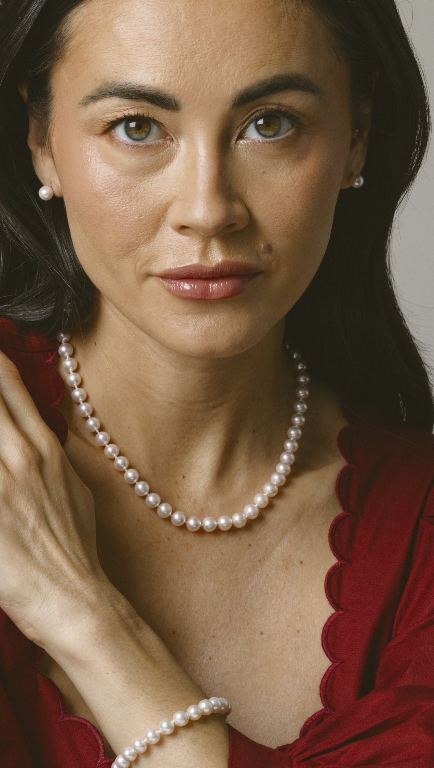 Japanese Akoya White Pearl Sets in AAA Quality